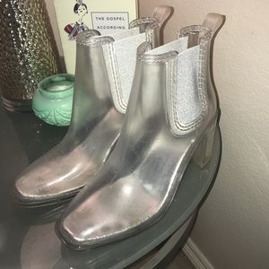 Jeffery Campbell clear booties